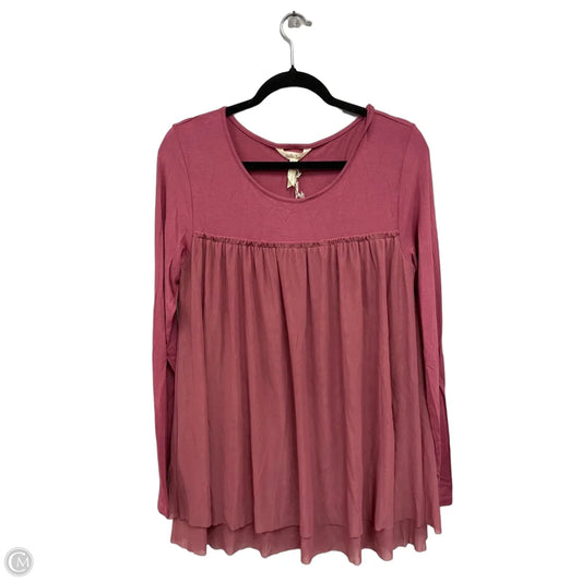 Tunic Long Sleeve By Matilda Jane In Mauve, Size: M