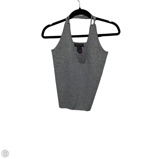 Top Sleeveless By Ralph Lauren In Silver, Size: M