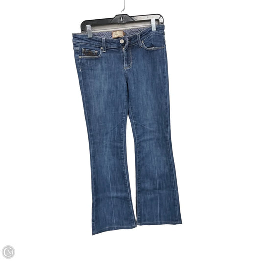Jeans Boot Cut By Paige In Blue Denim, Size: M