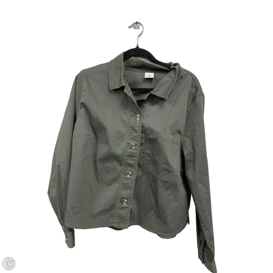 Jacket Utility By Cabi In Grey, Size: Xl