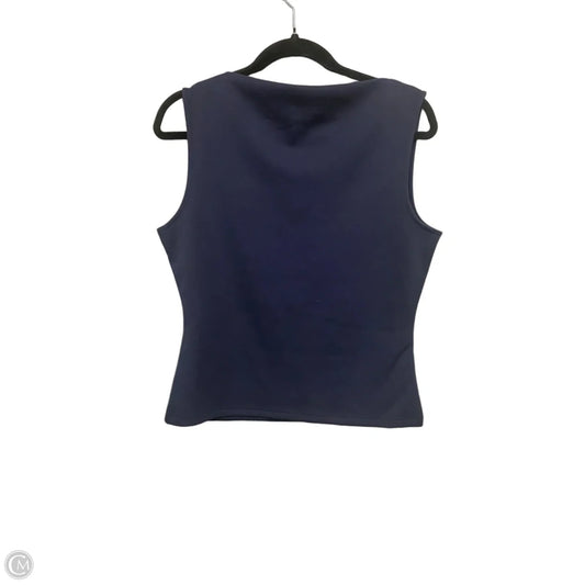 Top Sleeveless By Banana Republic In Navy, Size: M