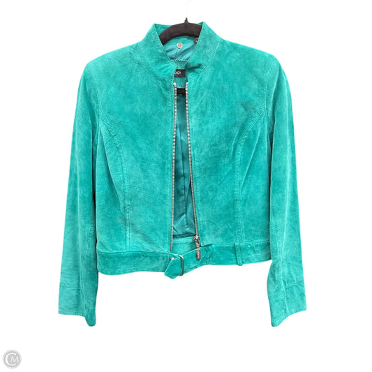 Jacket Leather By Ideology In Green, Size: Xs