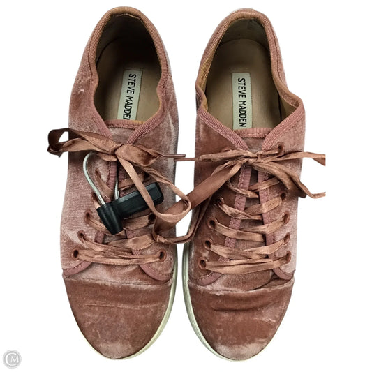 Shoes Sneakers By Steve Madden In Pink, Size: 9