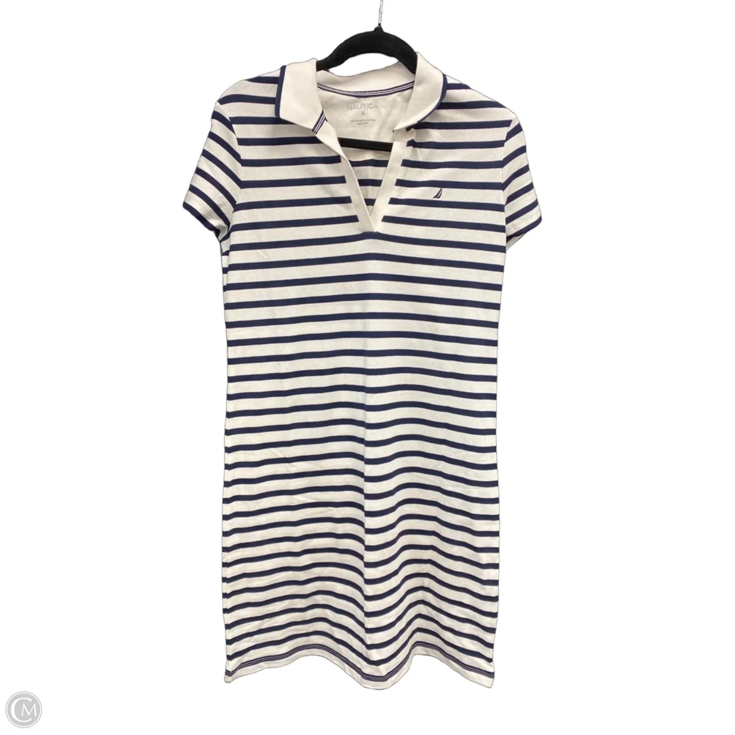 Dress Casual Short By Nautica In Blue & White, Size: S