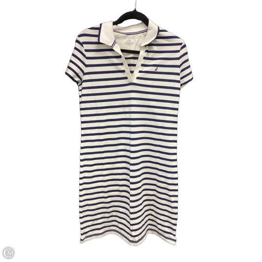 Dress Casual Short By Nautica In Blue & White, Size: S