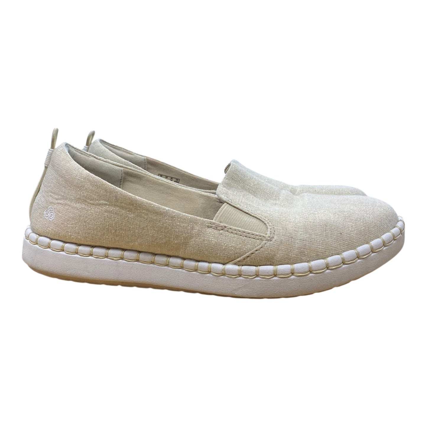 Shoes Flats By Clarks In Cream, Size:8