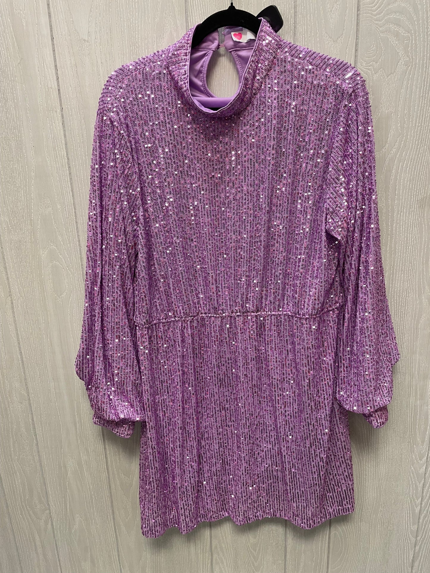 Dress Party Short By southern fried chics In Purple, Size: 2x