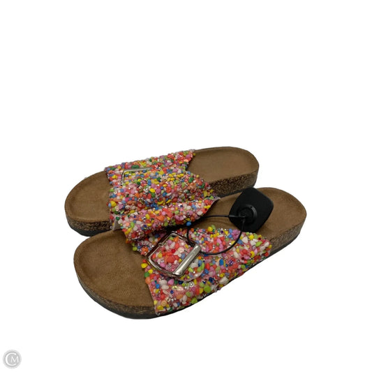 Sandals Flats By Cme In Multi-colored, Size: 9