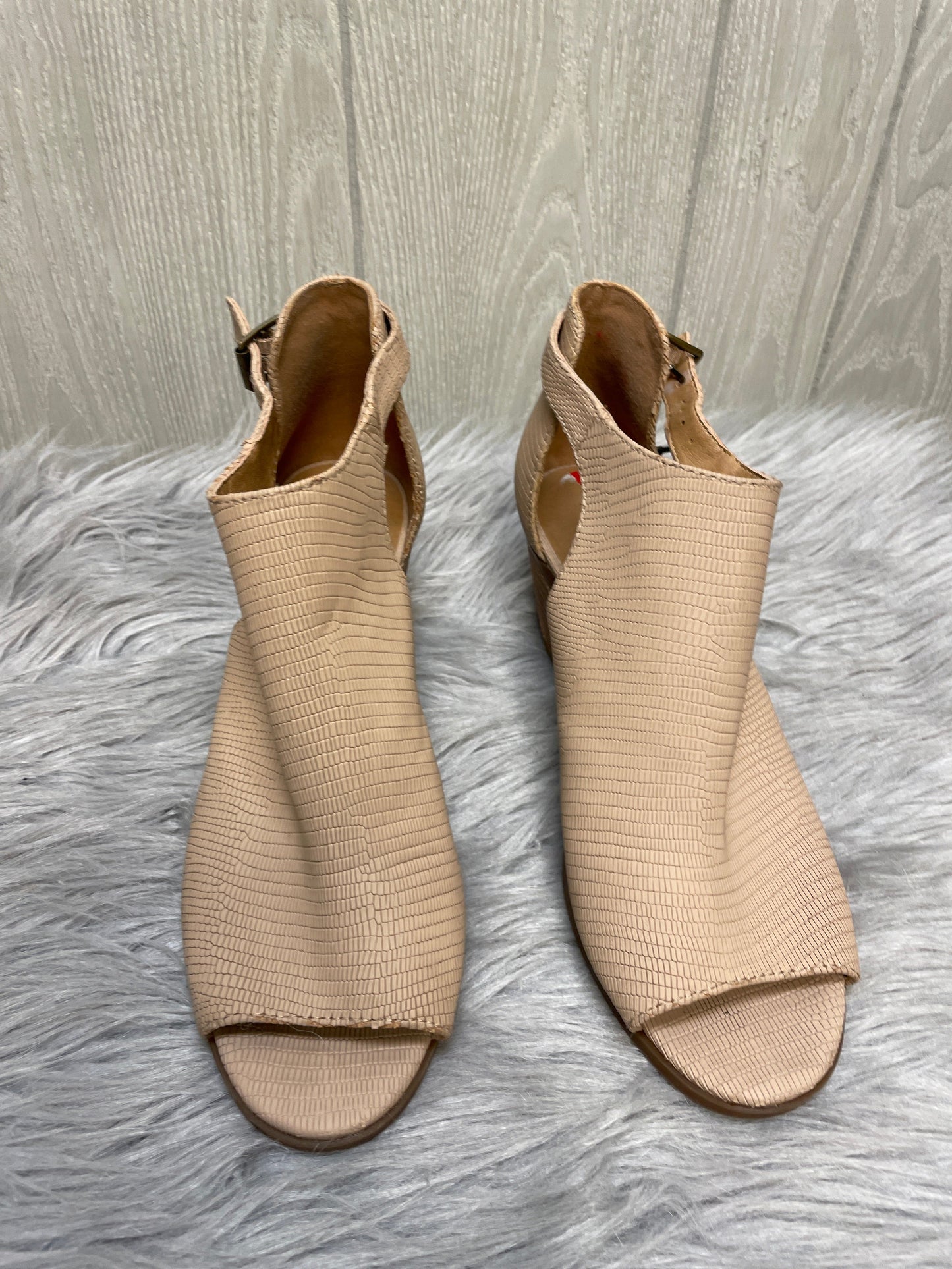 Tan Shoes Heels Block Lucky Brand, Size 10