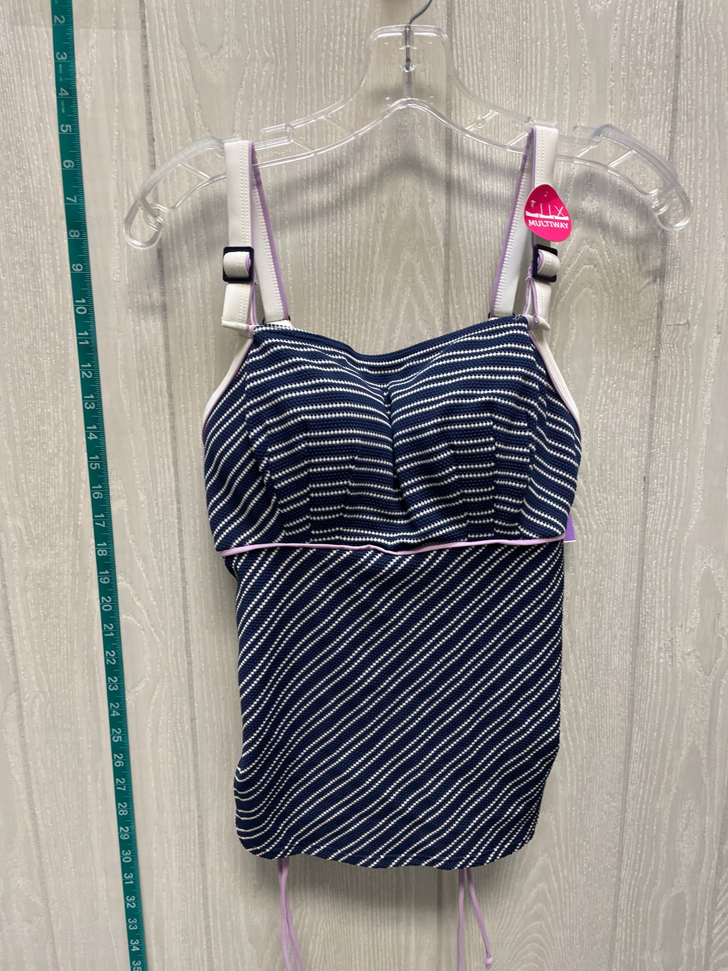 Blue & White Swimsuit 2pc Clothes Mentor, Size S