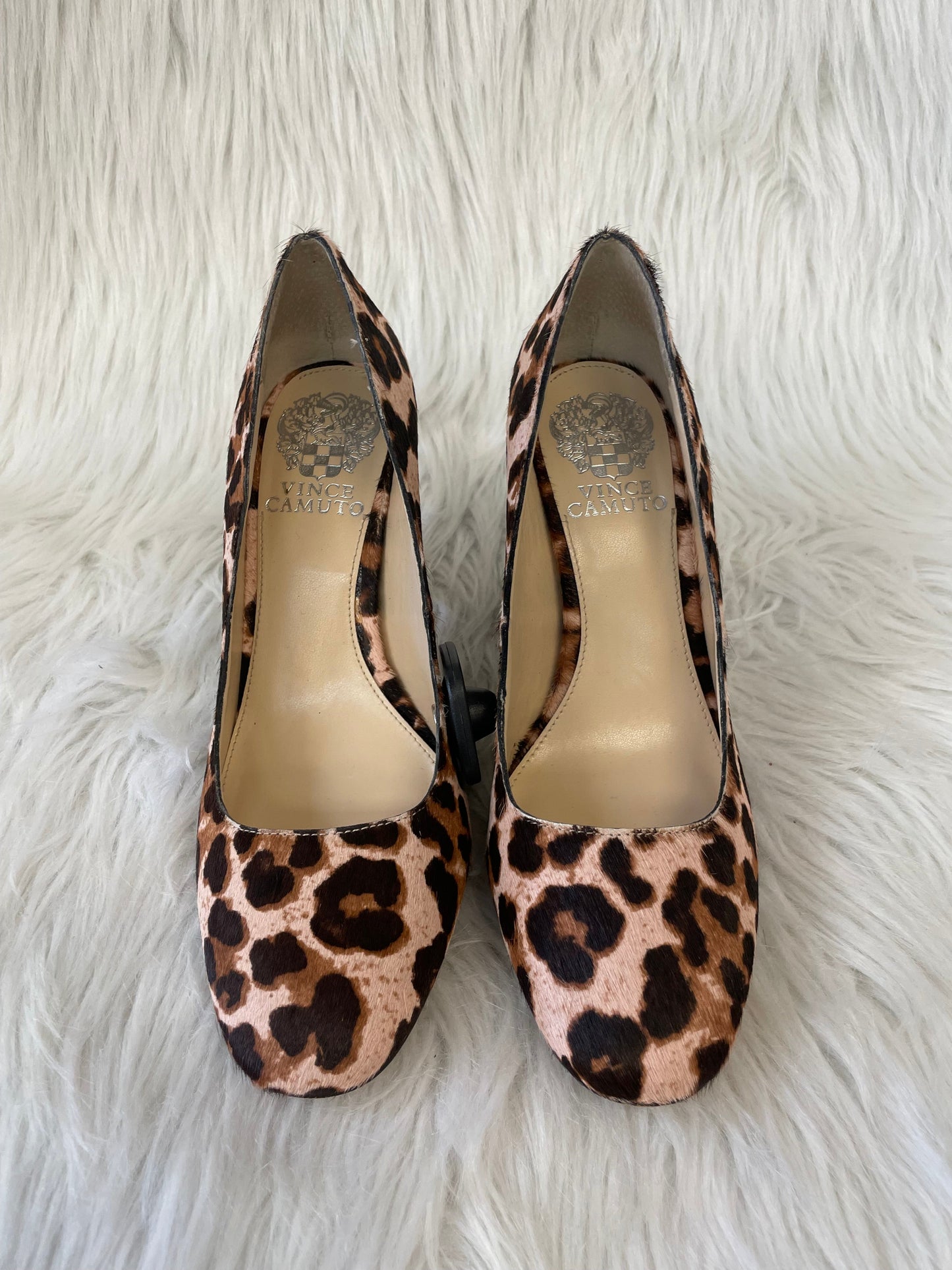 Shoes Heels Block By Vince Camuto In Animal Print, Size: 6.5