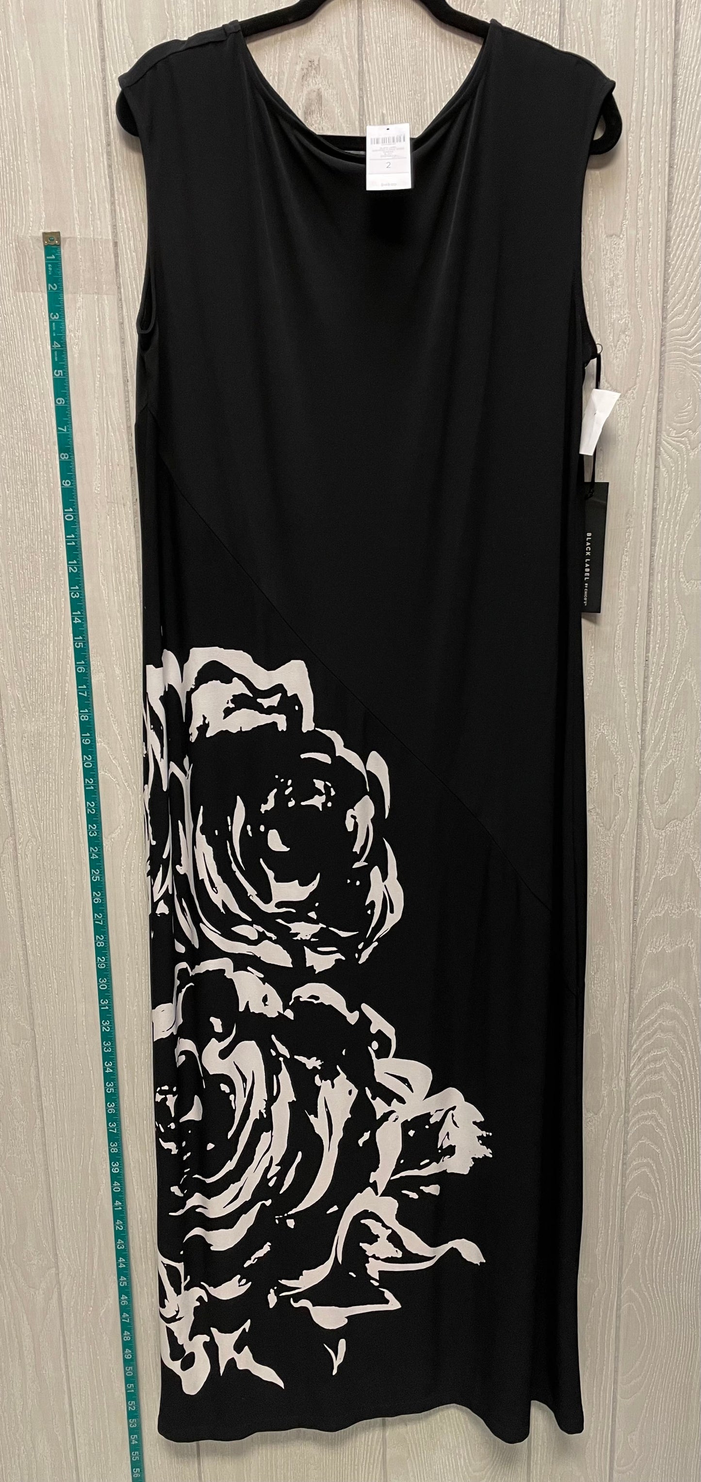 Dress Casual Maxi By Chicos In Black & White, Size: M