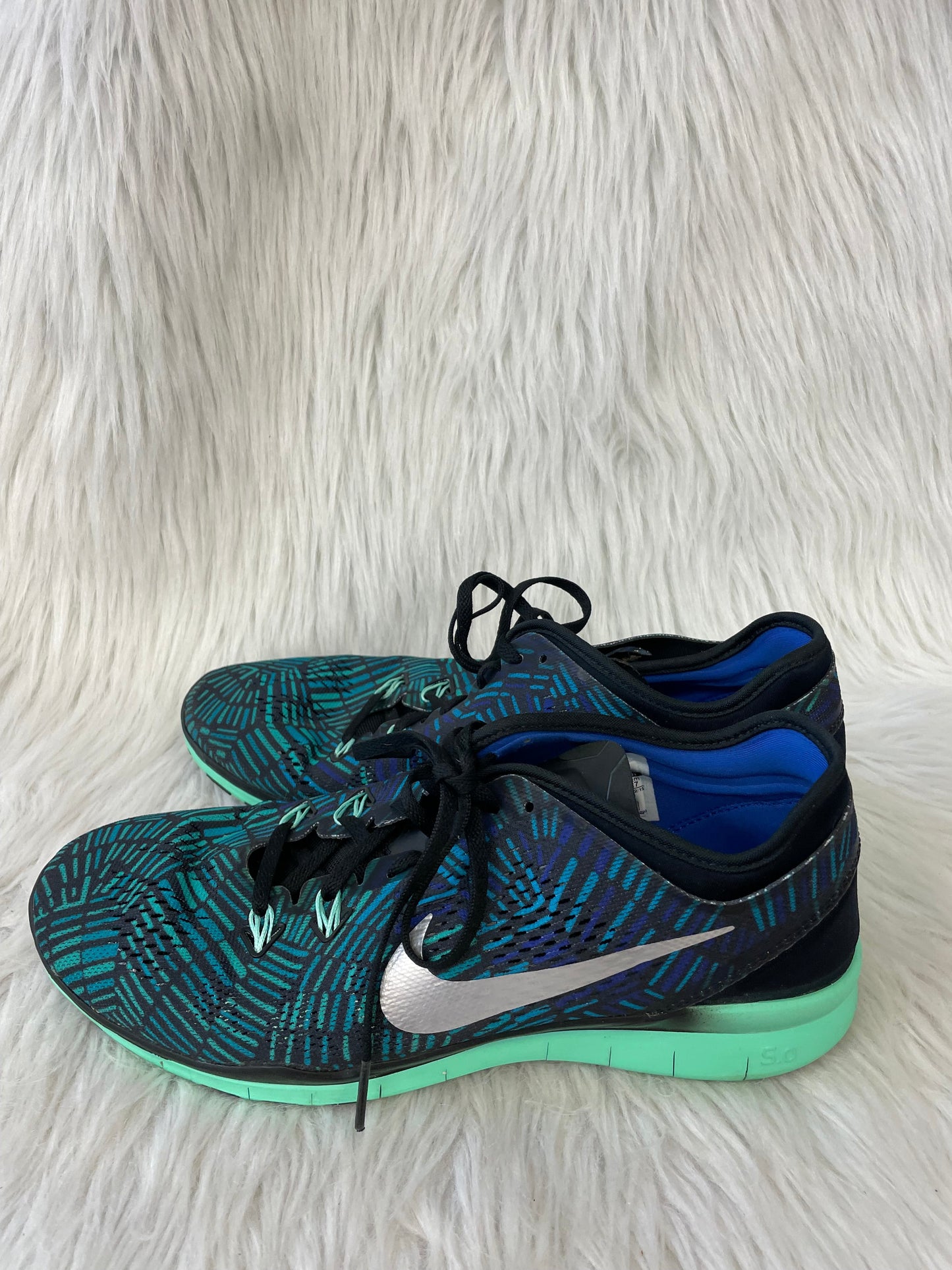 Shoes Athletic By Nike In Blue & Green, Size: 10