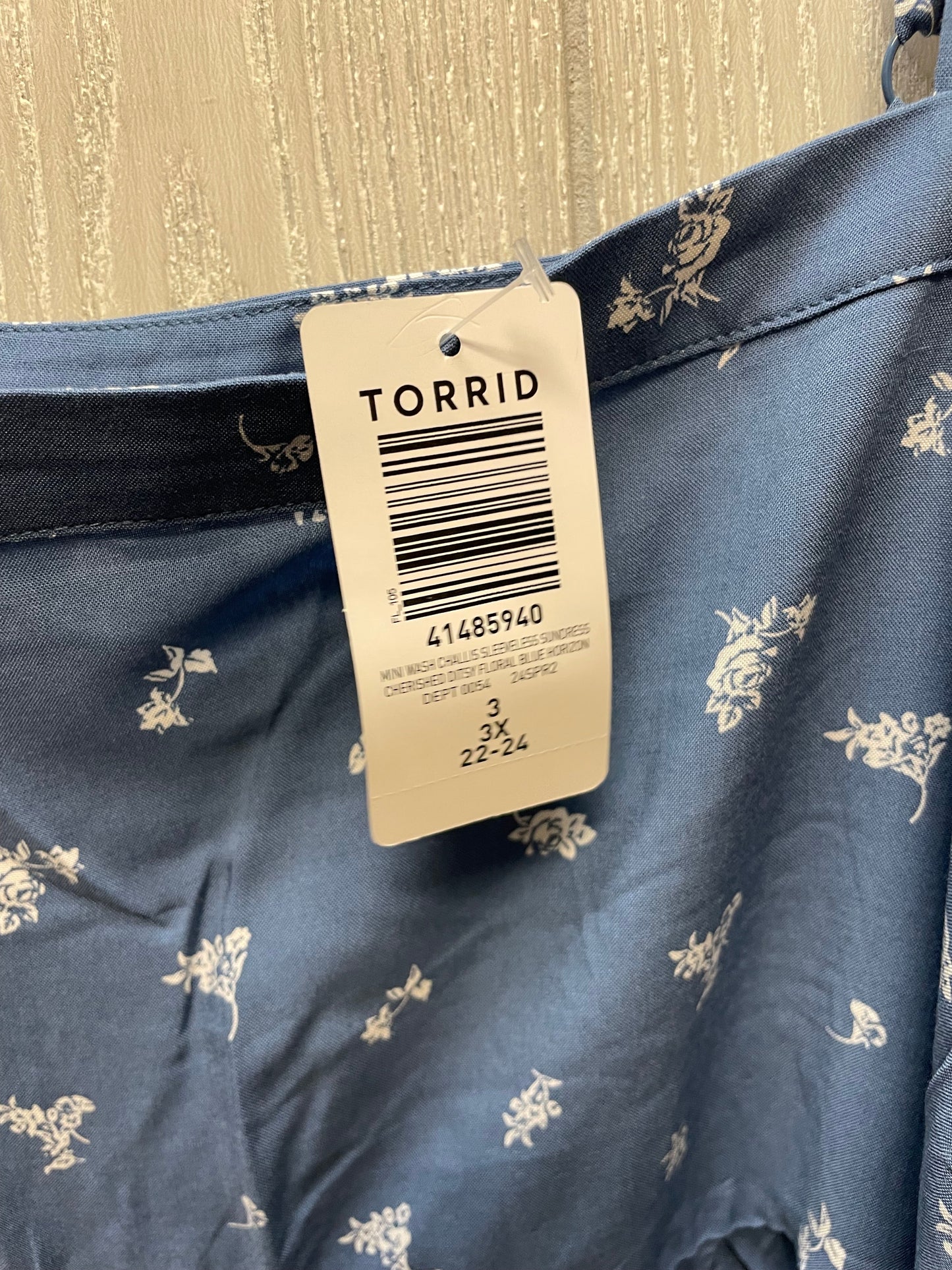 Dress Casual Short By Torrid In Blue & White, Size: 2x