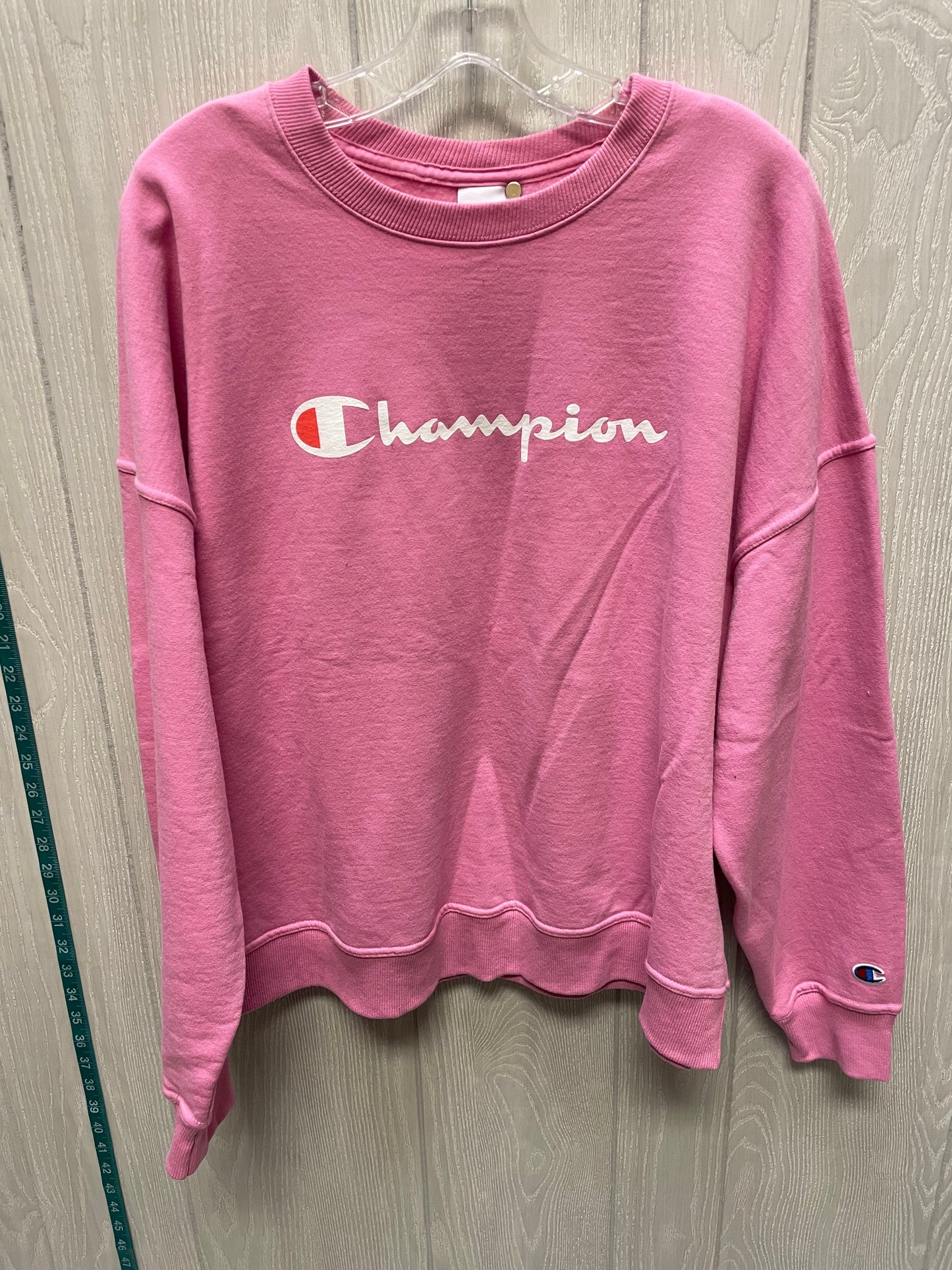 Sweatshirt Crewneck By Champion In Pink, Size: 2x