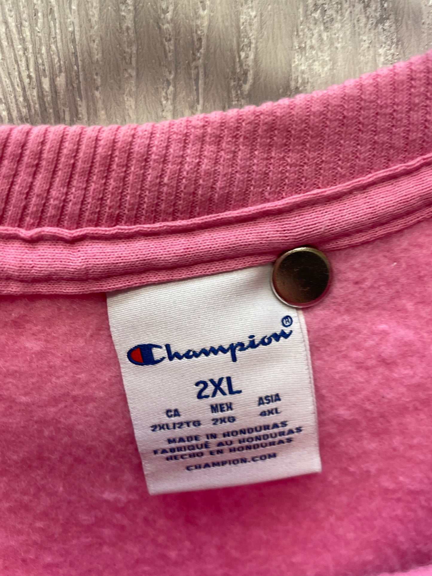 Sweatshirt Crewneck By Champion In Pink, Size: 2x