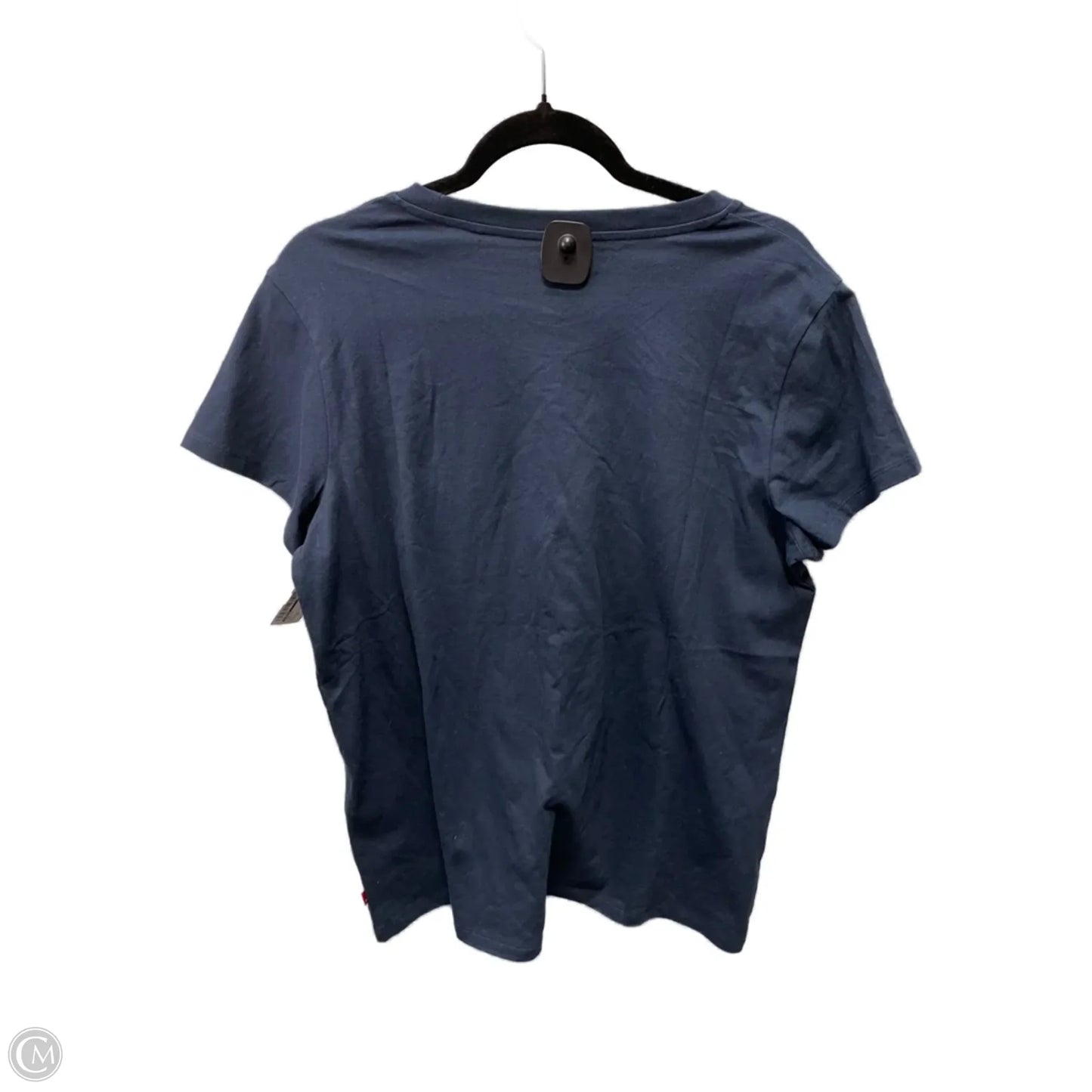 Top Short Sleeve By Levis In Navy, Size: Xl