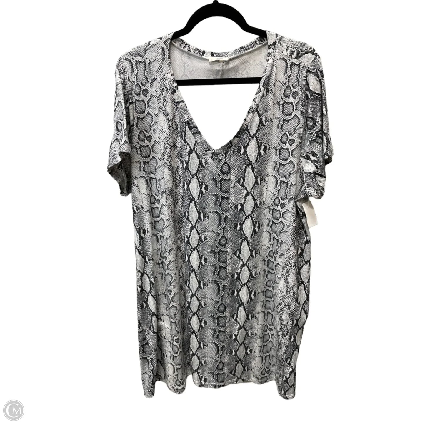 Dress Casual Short By Entro In Snakeskin Print, Size: Xl