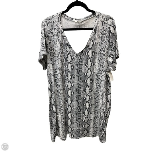 Dress Casual Short By Entro In Snakeskin Print, Size: Xl