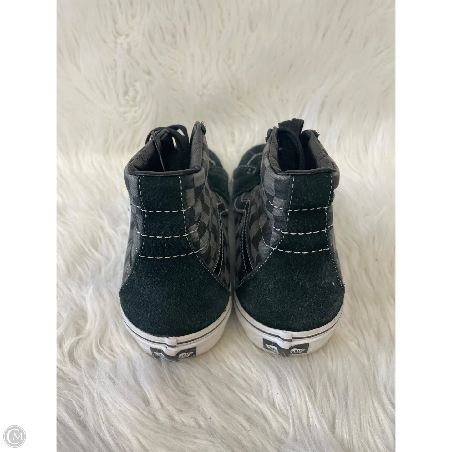 Shoes Sneakers By Vans In Black & Grey, Size: 9