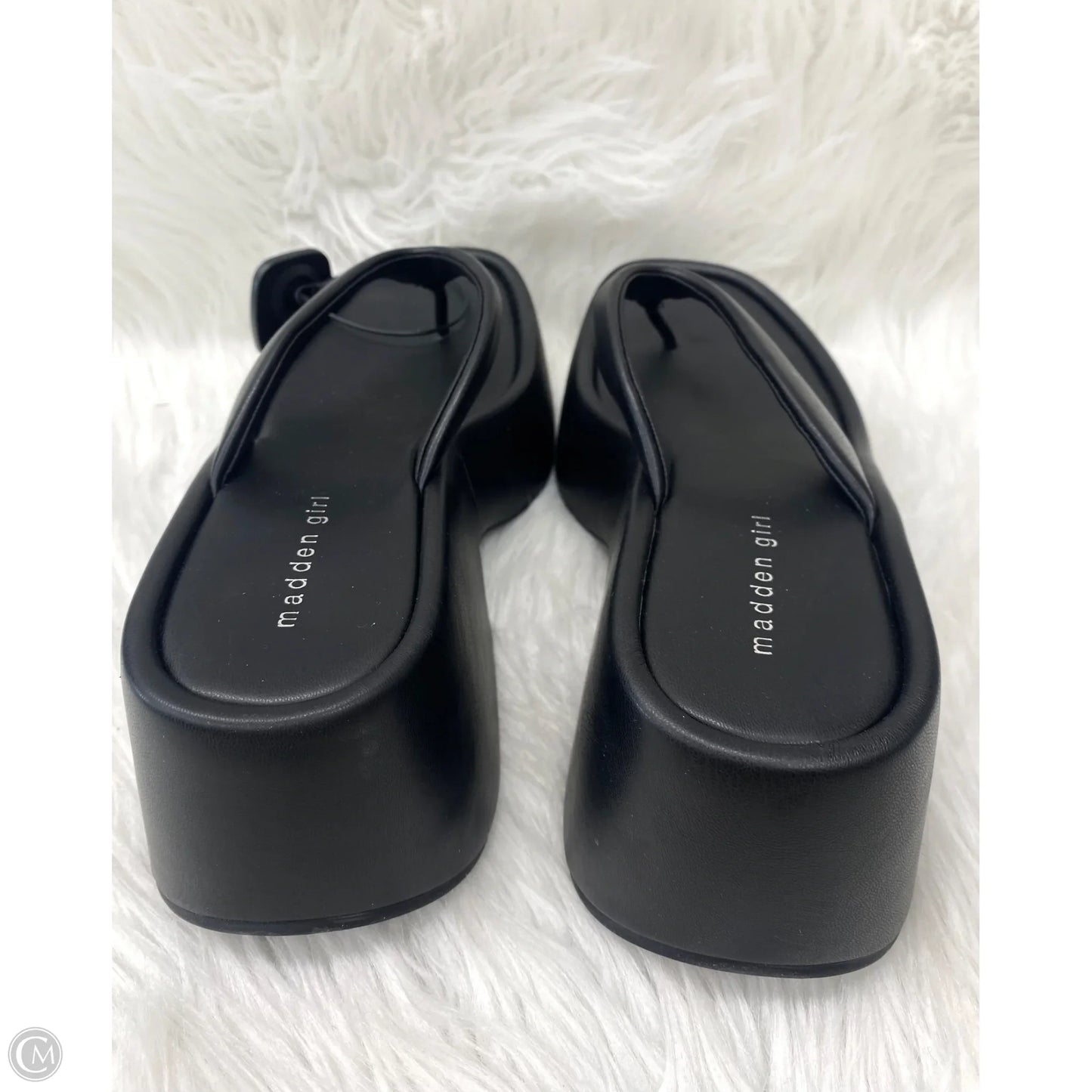 Sandals Heels Platform By Madden Girl In Black, Size: 10