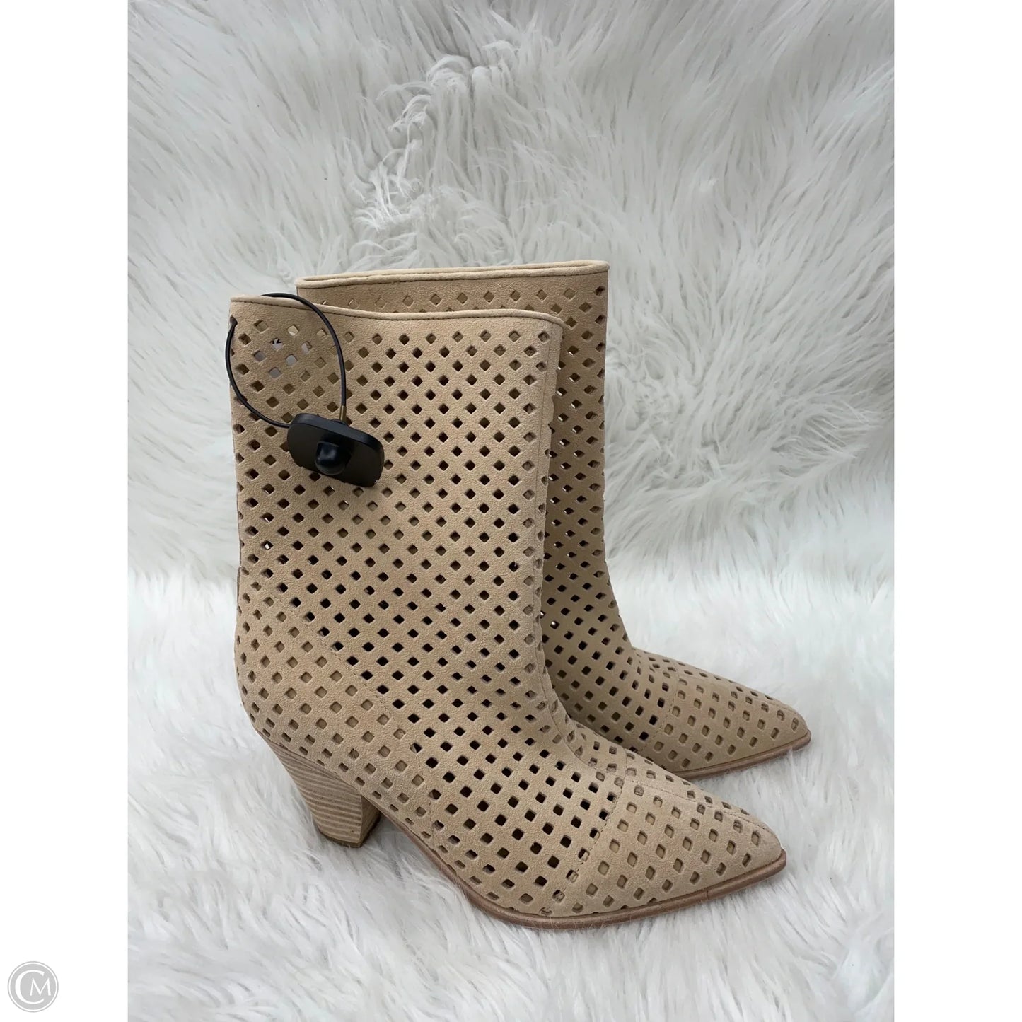 Boots Ankle Heels By Paige In Tan, Size: 7