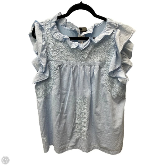 Blouse Sleeveless By J. MARIE In Blue, Size: Xl