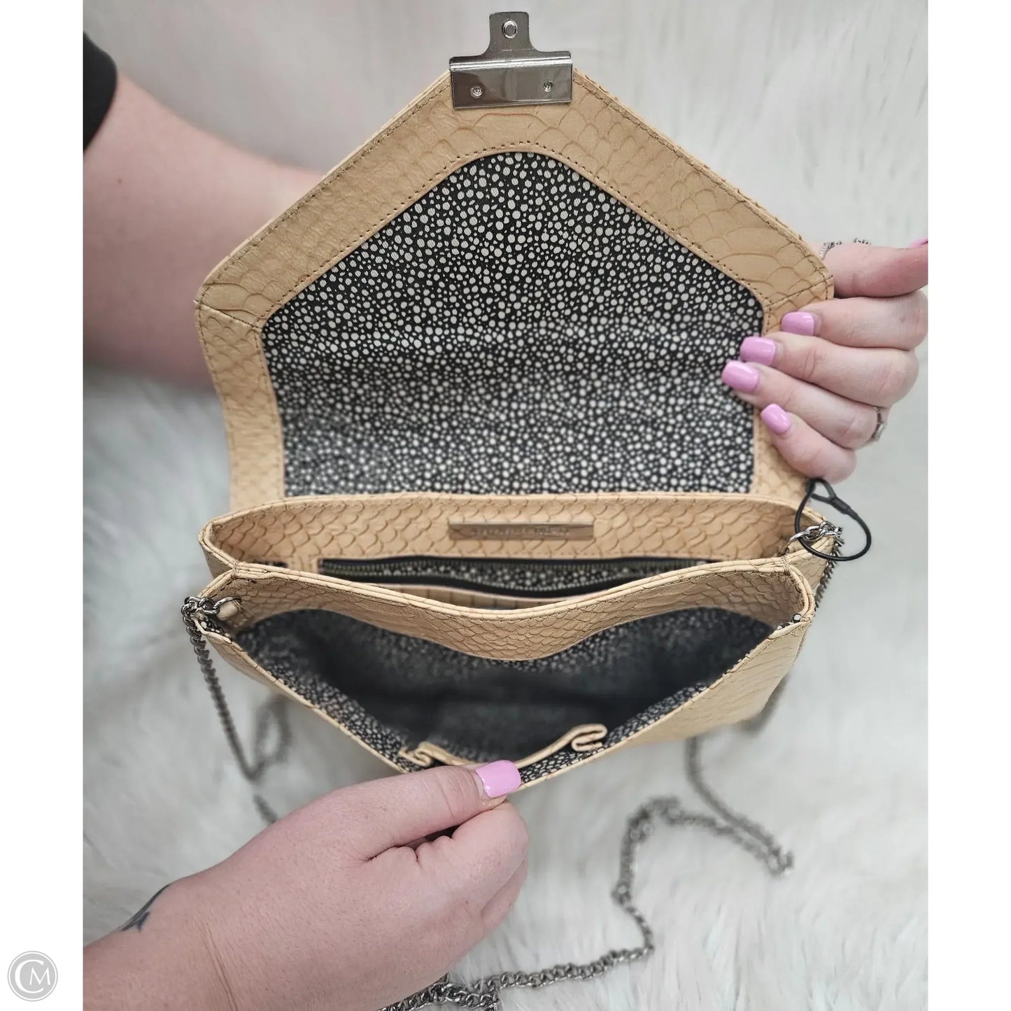 Clutch Leather By Loeffler Randall, Size: Large