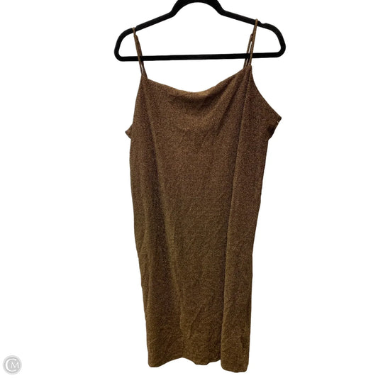 Dress Party Short By H&m In Bronze, Size: Xl