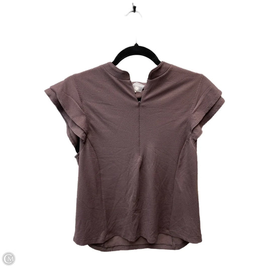 Athletic Top Short Sleeve By Calia In Brown, Size: L
