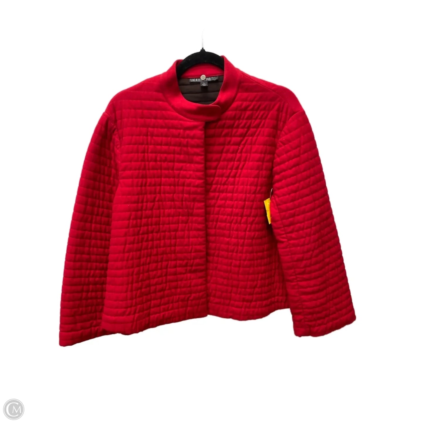 Jacket Designer By Lafayette 148 In Red, Size: L