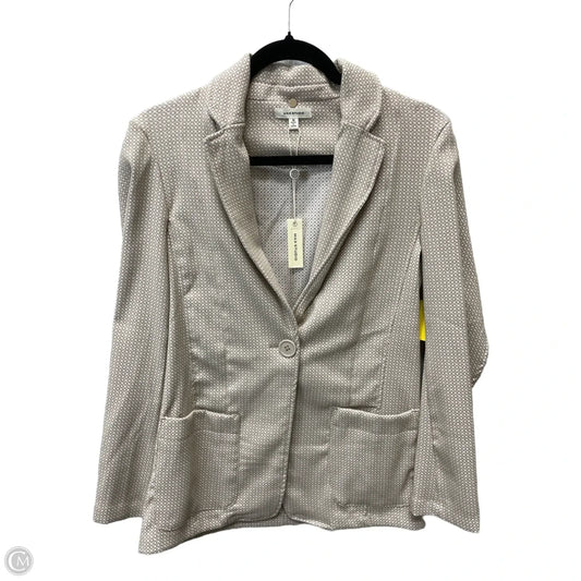 Blazer By Max Studio In Tan & White, Size: M