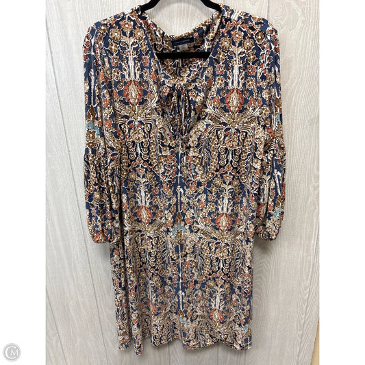 Dress Casual Short By Tommy Hilfiger In Blue & Brown, Size: Xl