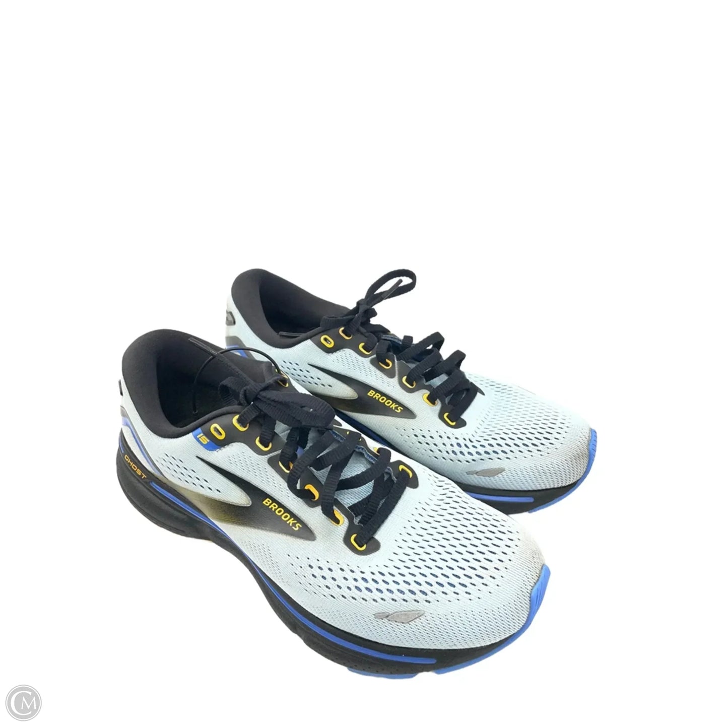 Shoes Athletic By Brooks In Blue & Yellow, Size: 8.5