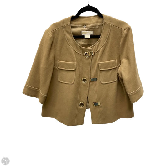 Coat Designer By Michael Kors In Tan, Size: Xl