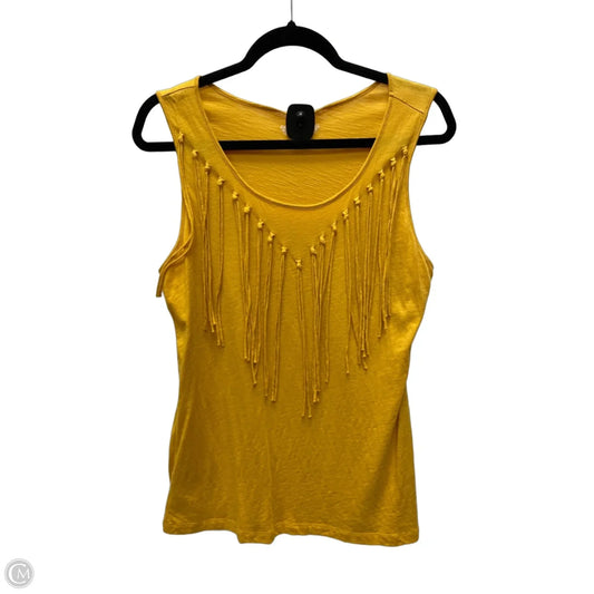 Top Sleeveless By Cato In Orange, Size: L