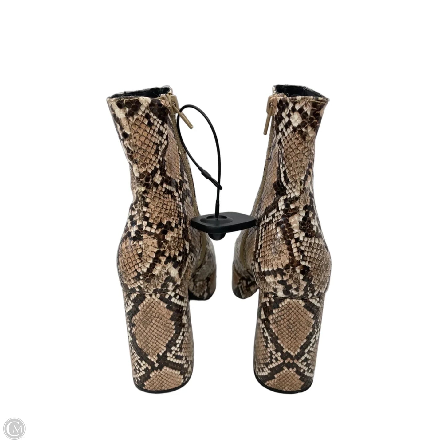 Boots Ankle Heels By Jeffrey Campbell In Snakeskin Print, Size: 6