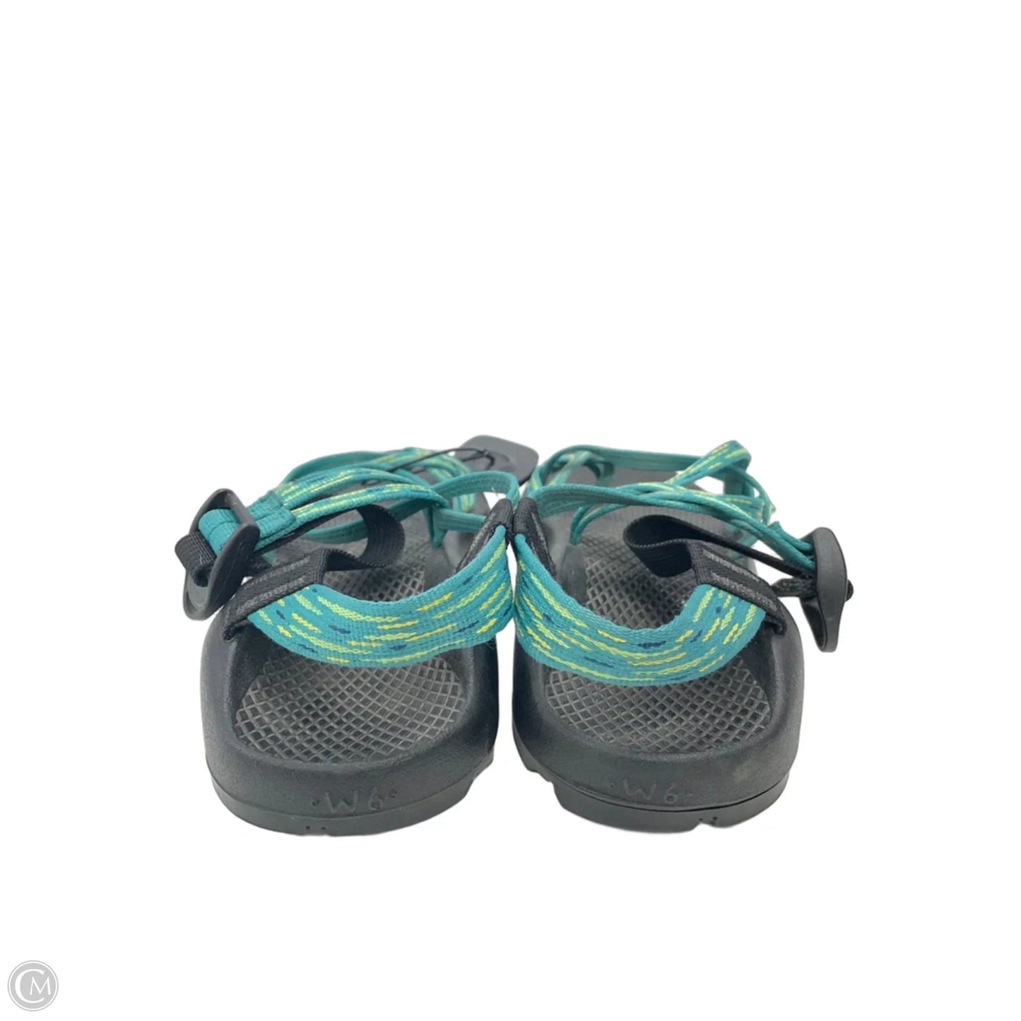 Sandals Sport By Chacos In Green & Yellow, Size: 6