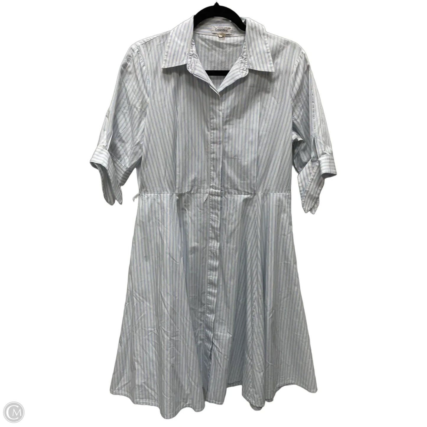 Dress Work By Calvin Klein In Striped Pattern, Size: M