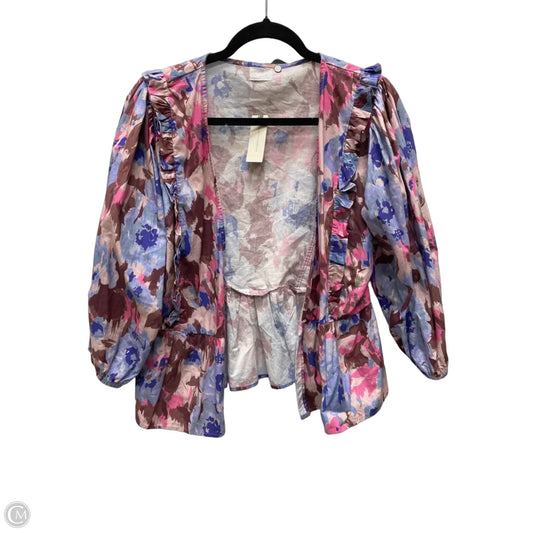 Cardigan By Anthropologie In Multi-colored, Size: L