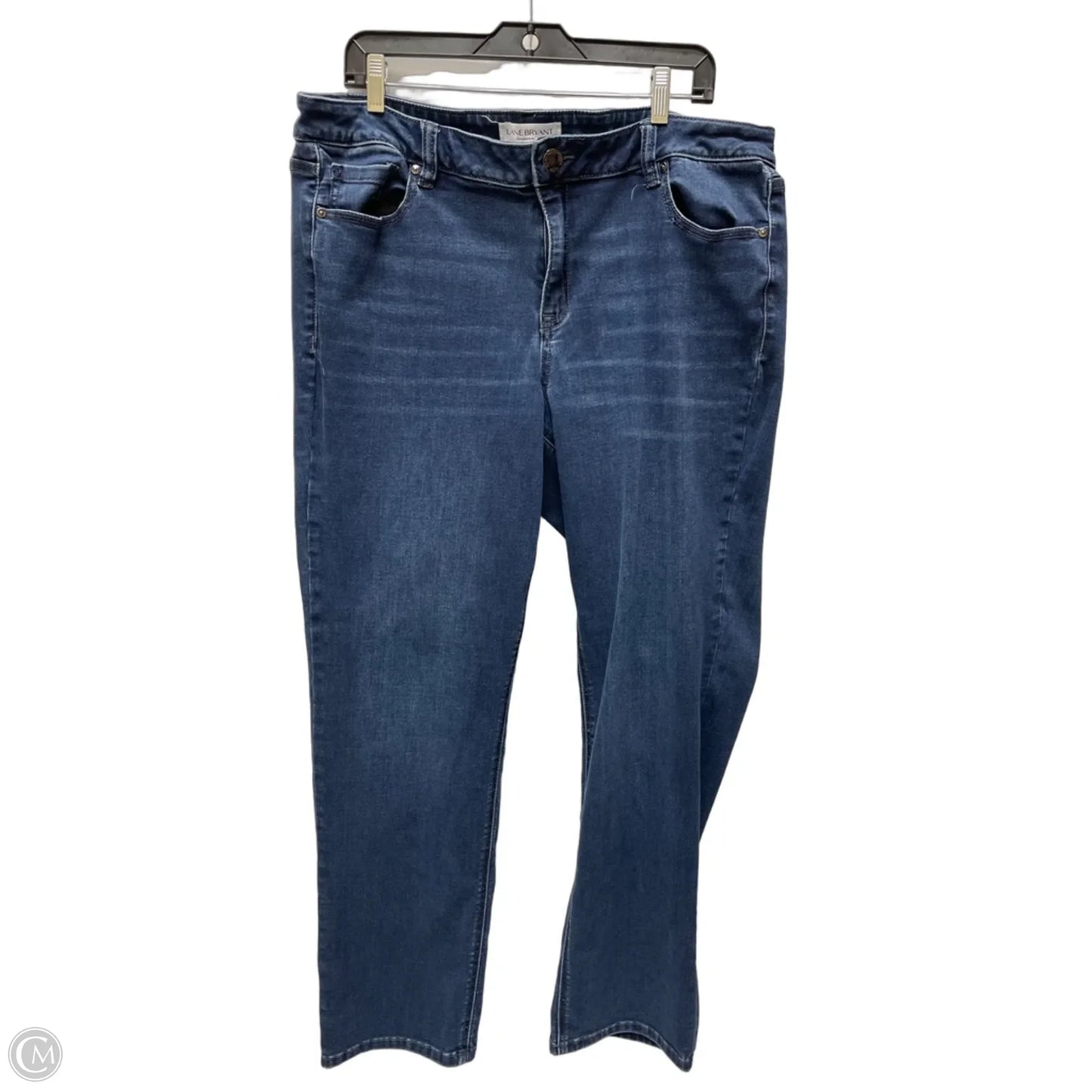 Jeans Straight By Lane Bryant In Blue Denim, Size: 20