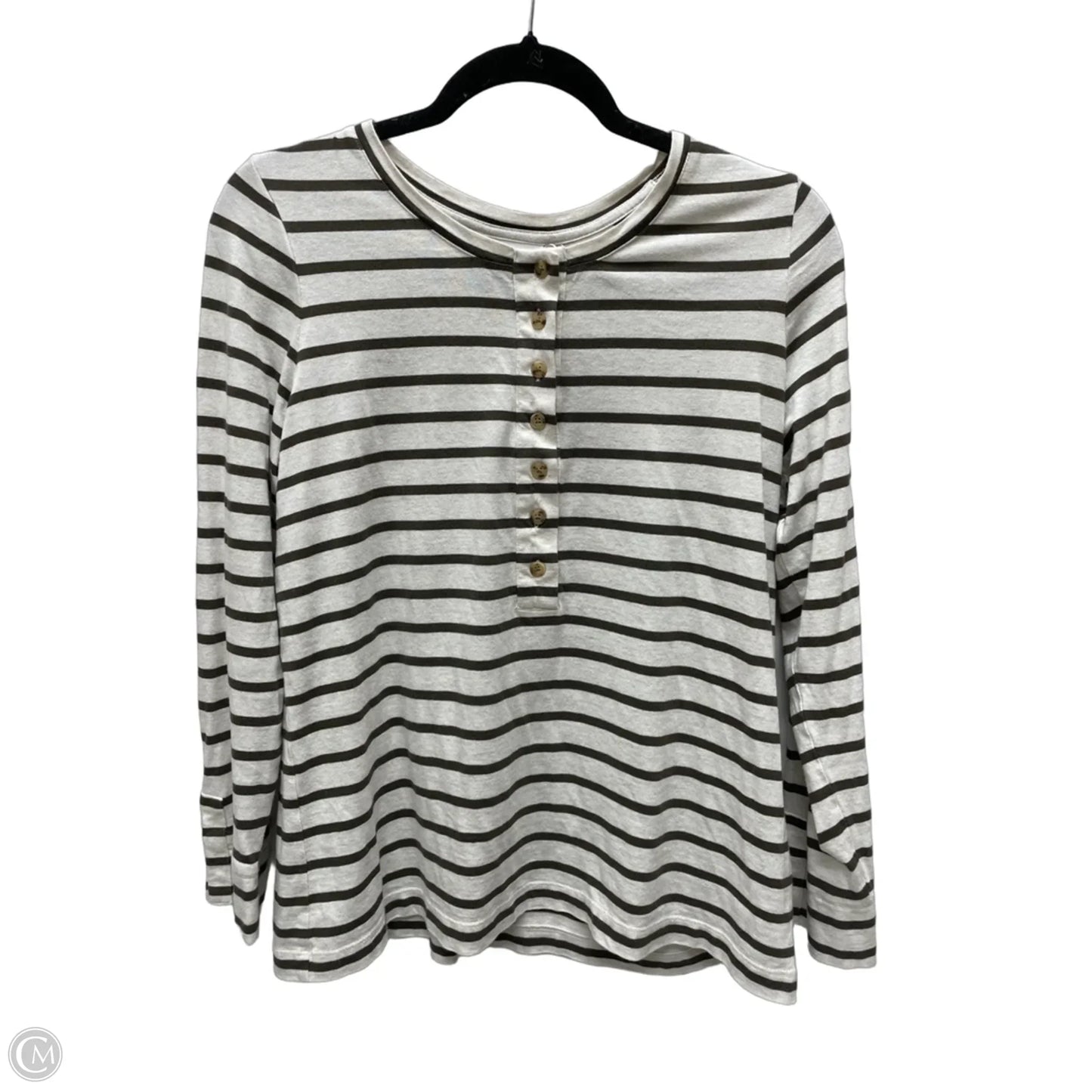 Top Long Sleeve By J. Jill In Striped Pattern, Size: S
