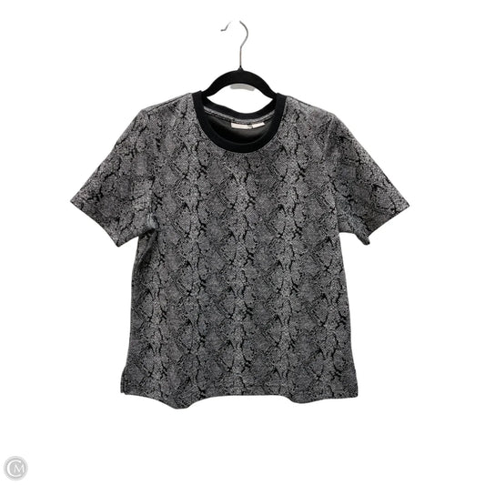 Top Short Sleeve By Chicos In Snakeskin Print, Size: M
