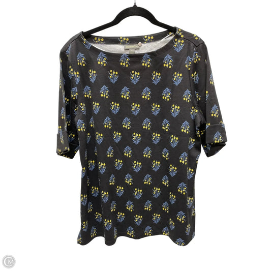 Top Short Sleeve By Style And Company In Floral Print, Size: Xl