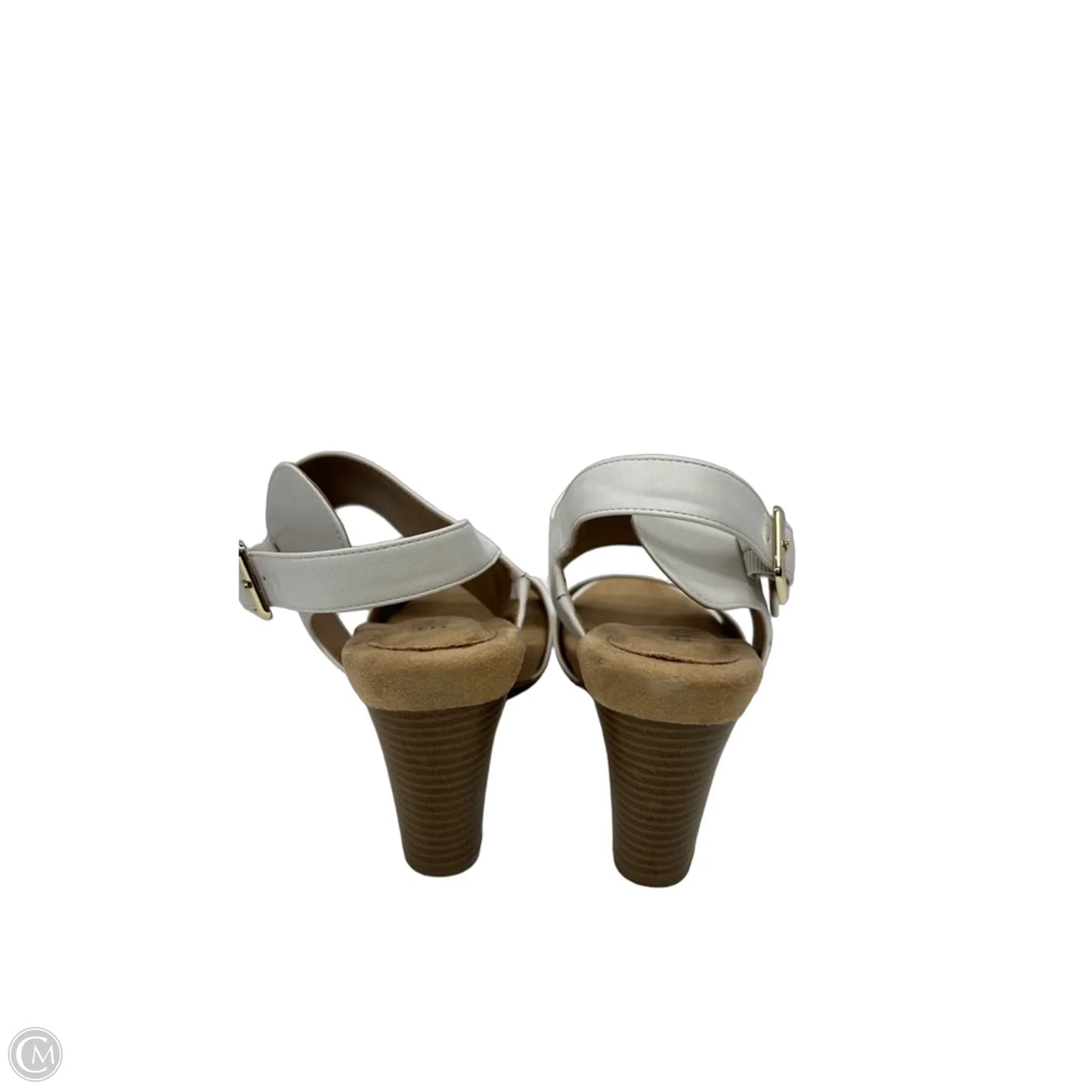 Sandals Heels Block By Giani Bernini In White, Size: 11