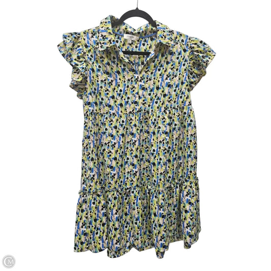 Dress Casual Short By Umgee In Blue & Green, Size: S