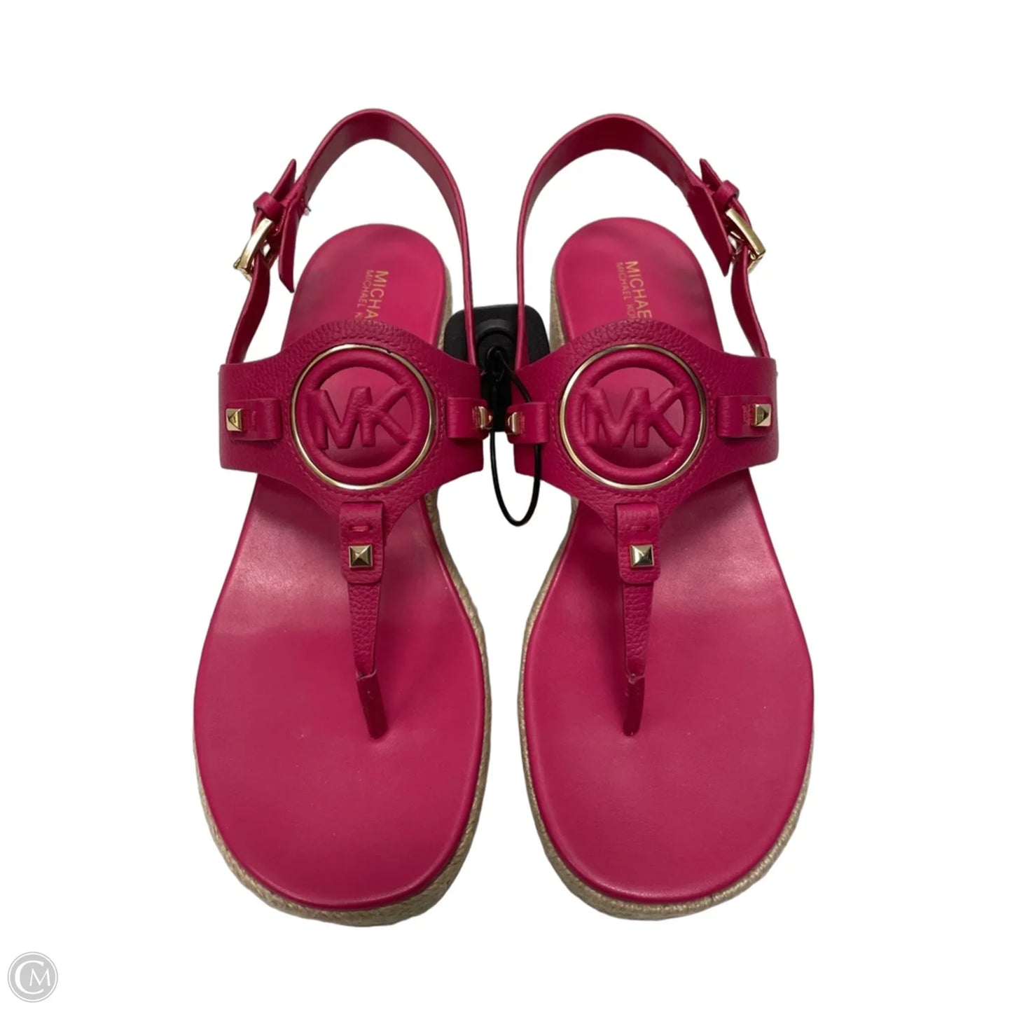 Sandals Heels Wedge By Michael By Michael Kors In Pink, Size: 8.5
