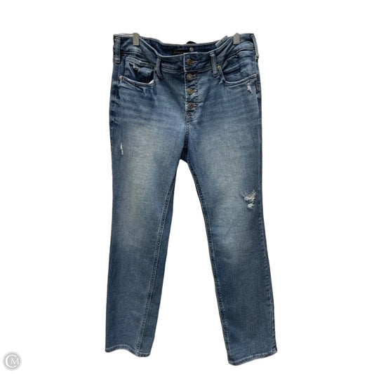 Jeans Straight By Silver In Blue Denim, Size: 12