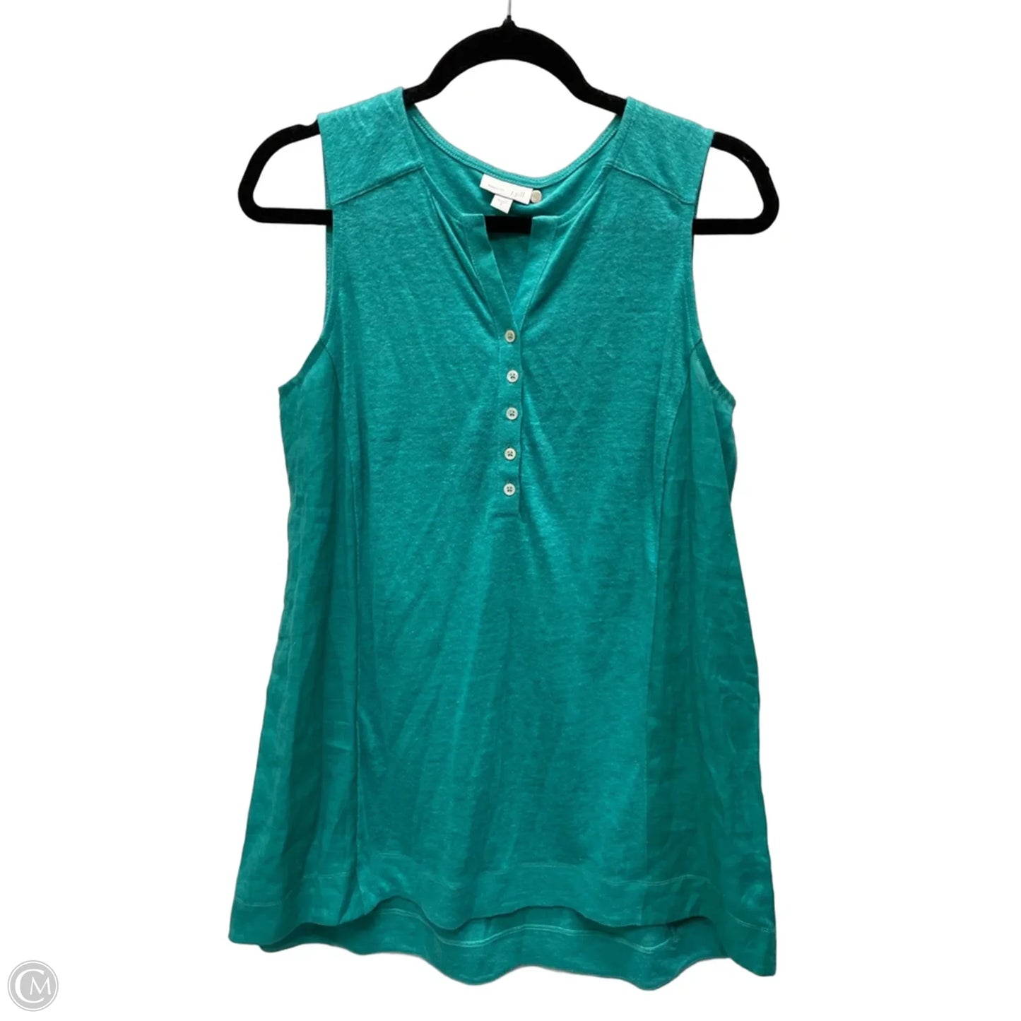 Top Sleeveless By J. Jill In Green, Size: S