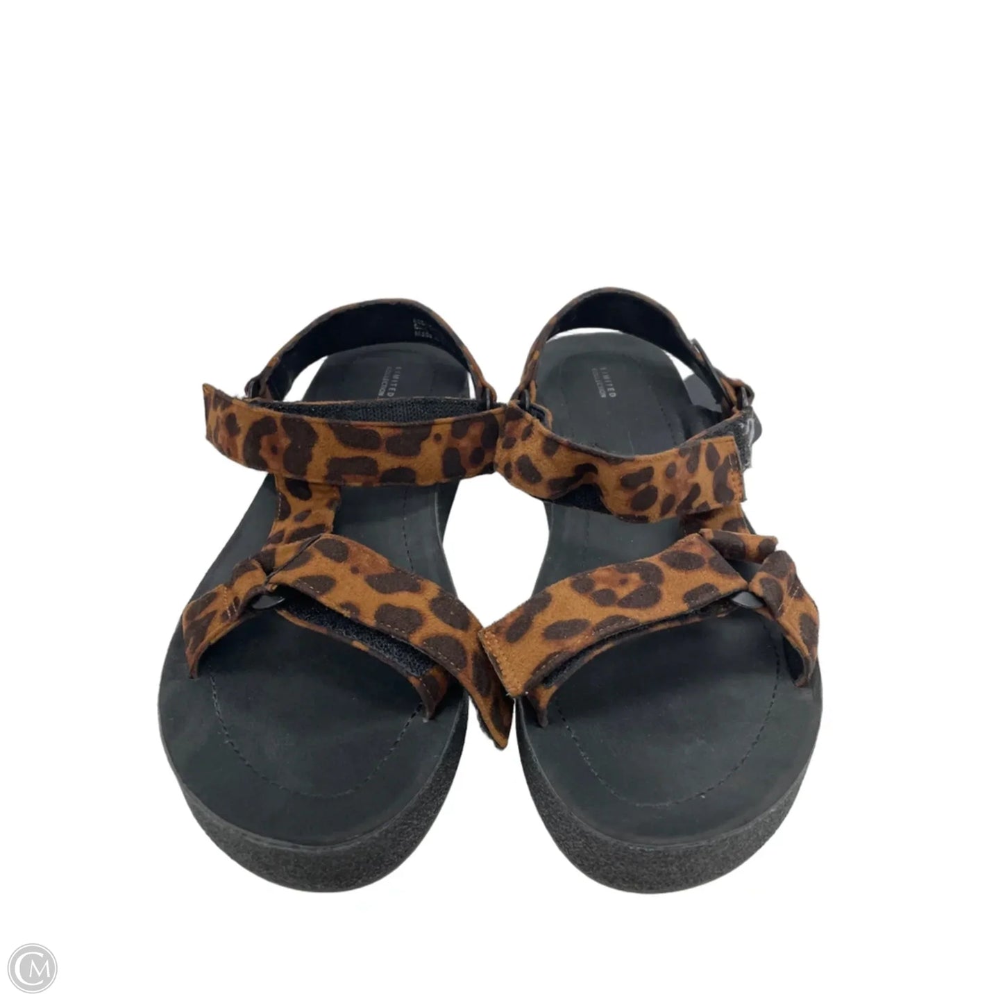 Sandals Heels Wedge By Limited In Animal Print, Size: 7